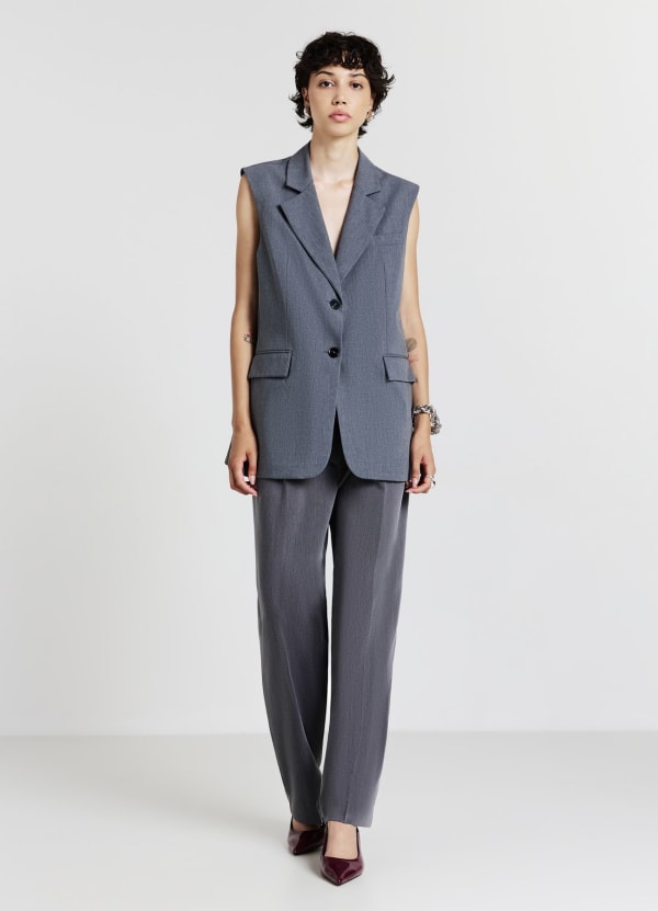Gilet monopetto due bottoni
