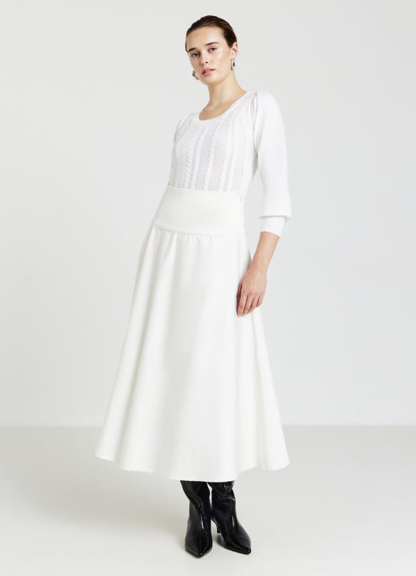 Body in maglia con trecce