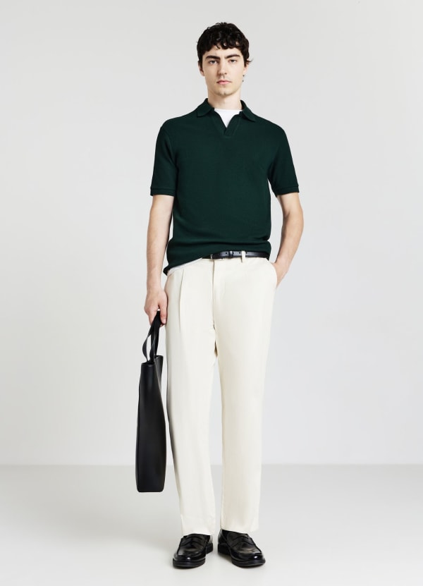 T-shirt polo in cotone