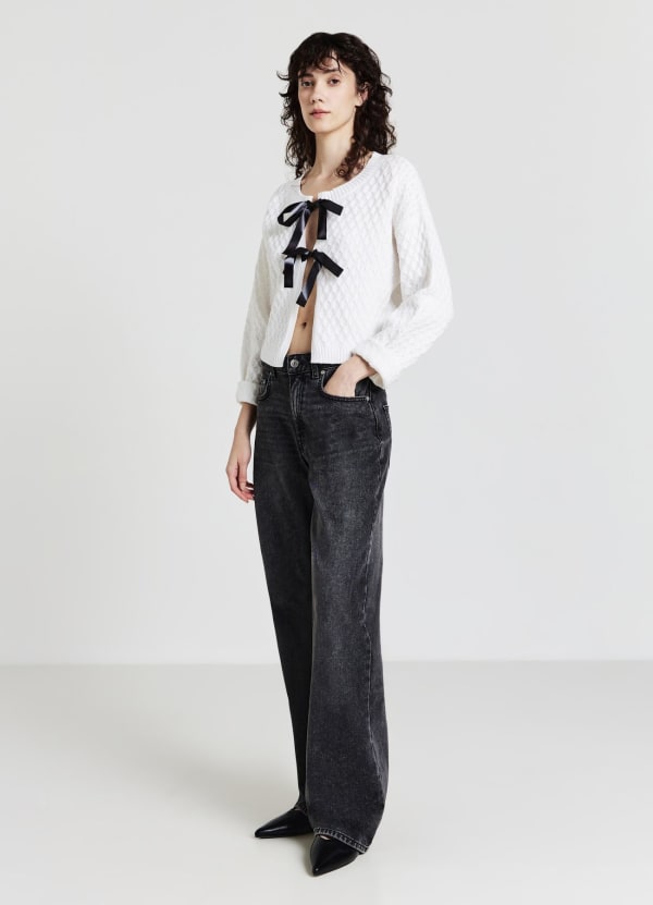Cardigan con fiocchi