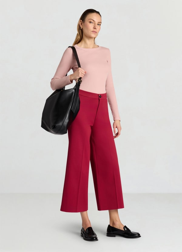Pantaloni culotte sartoriali
