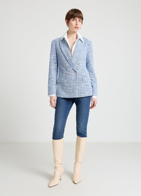 Giacca doppiopetto in tweed