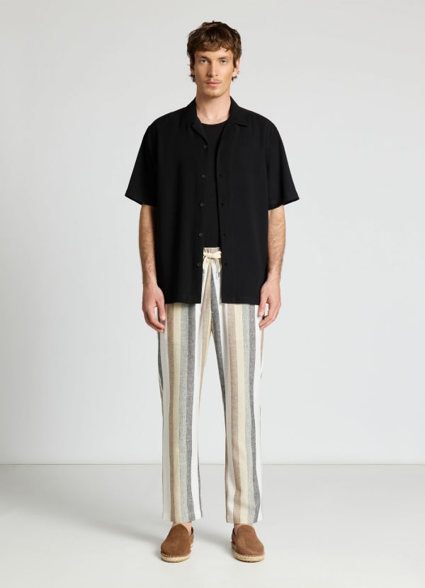 Camicia con colletto bowling