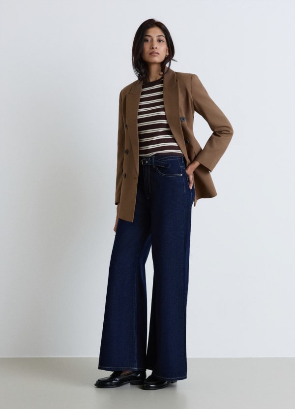 Jeans super wide con cintura