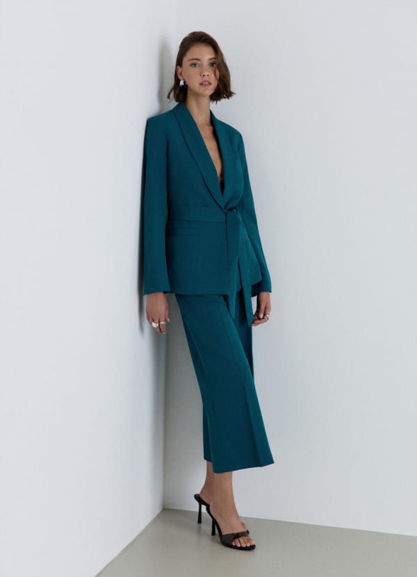 Pantaloni culotte a gamba ampia