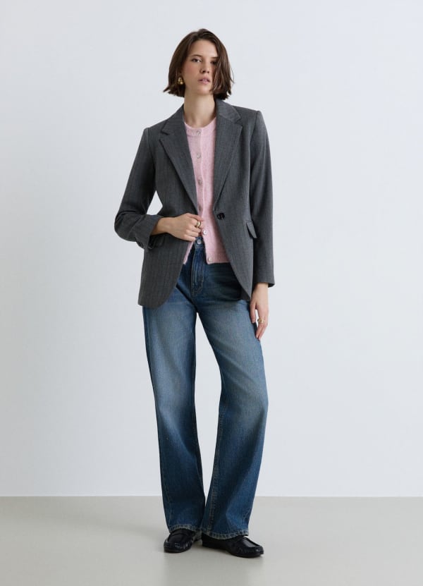 Jeans palazzo wide leg a cinque tasche