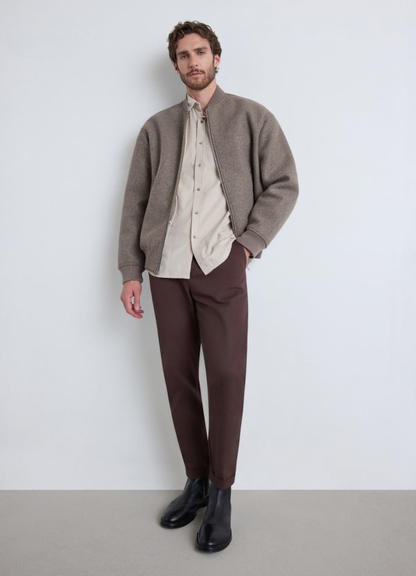 Camicia in velluto a coste regular fit