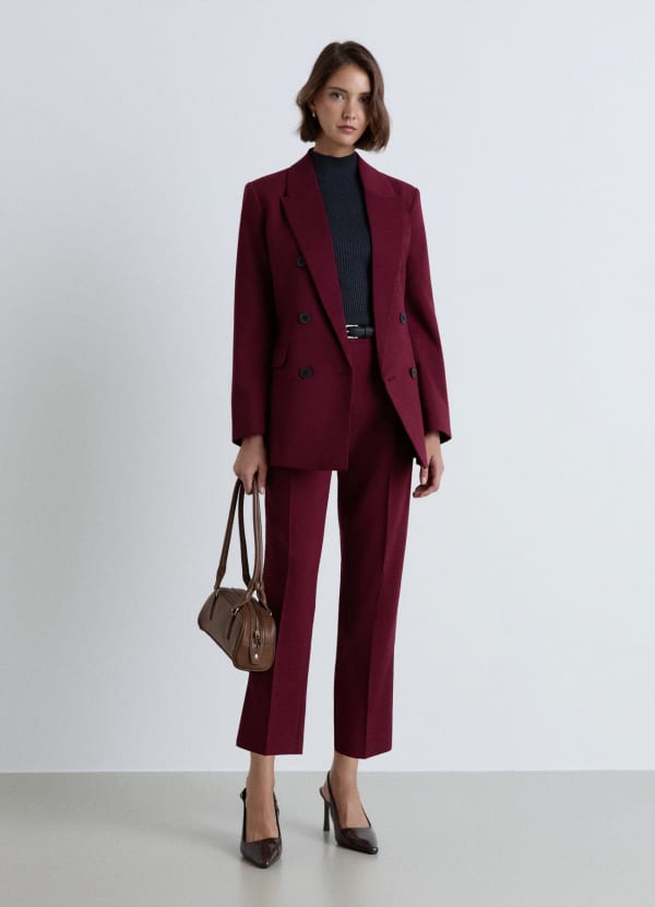 Pantaloni lunghi con pinces