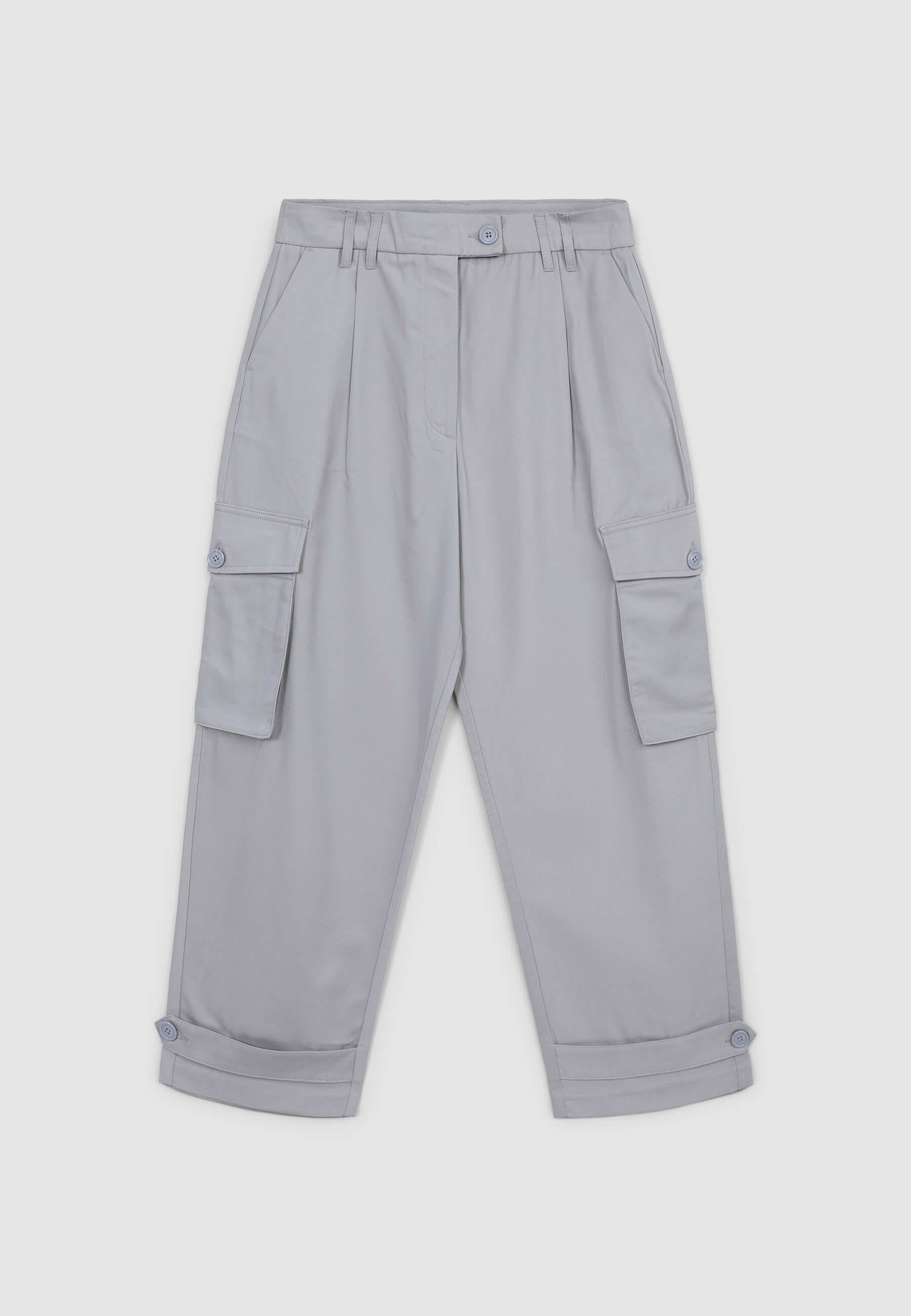 Pantaloni cargo con pinces