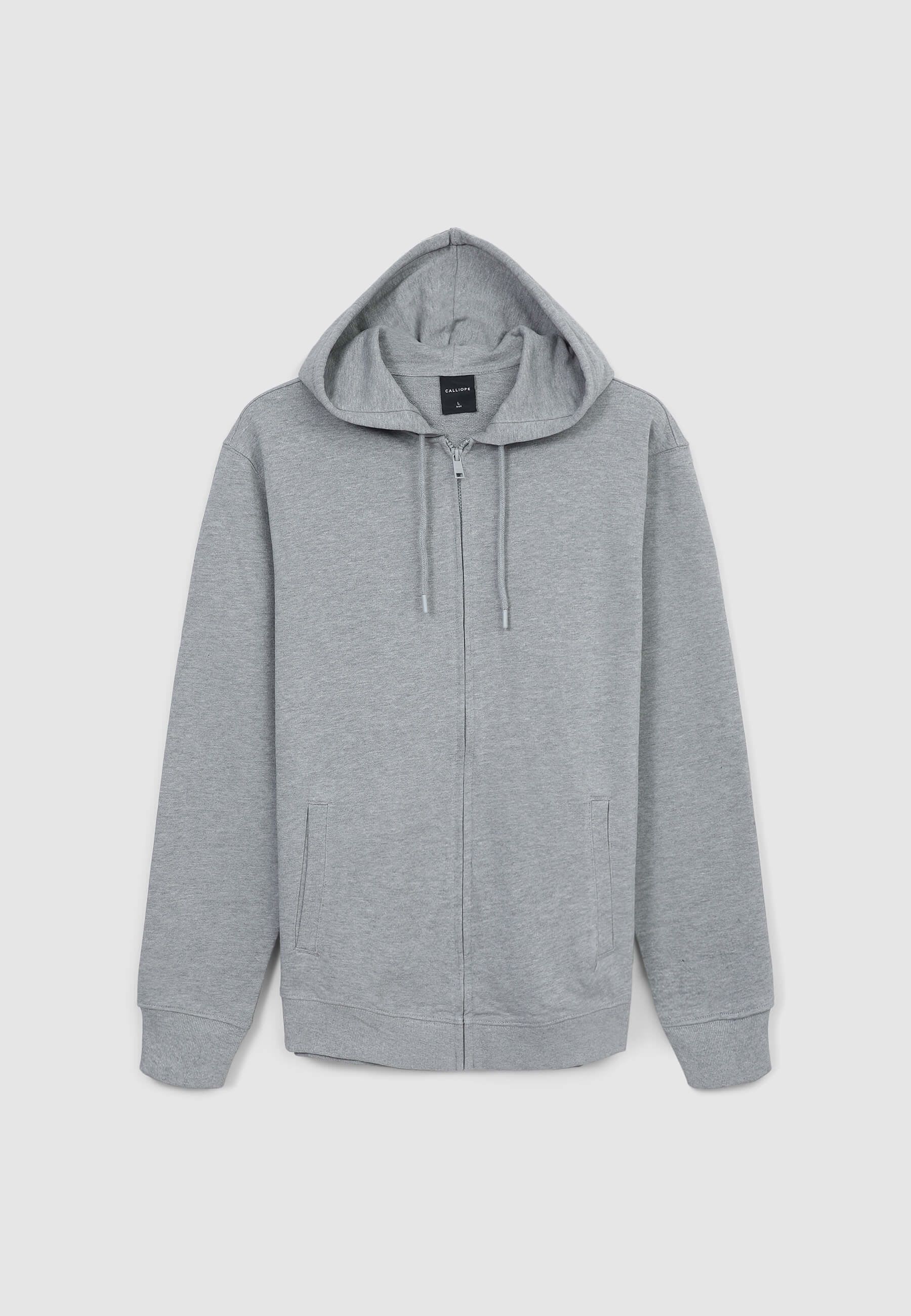 Felpa con zip e cappuccio