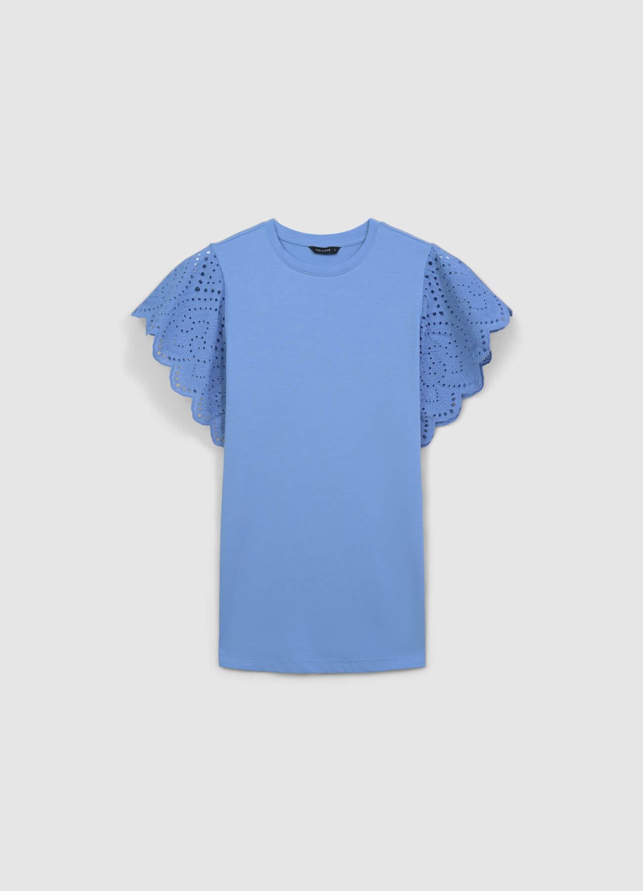 T-shirt volant sangallo