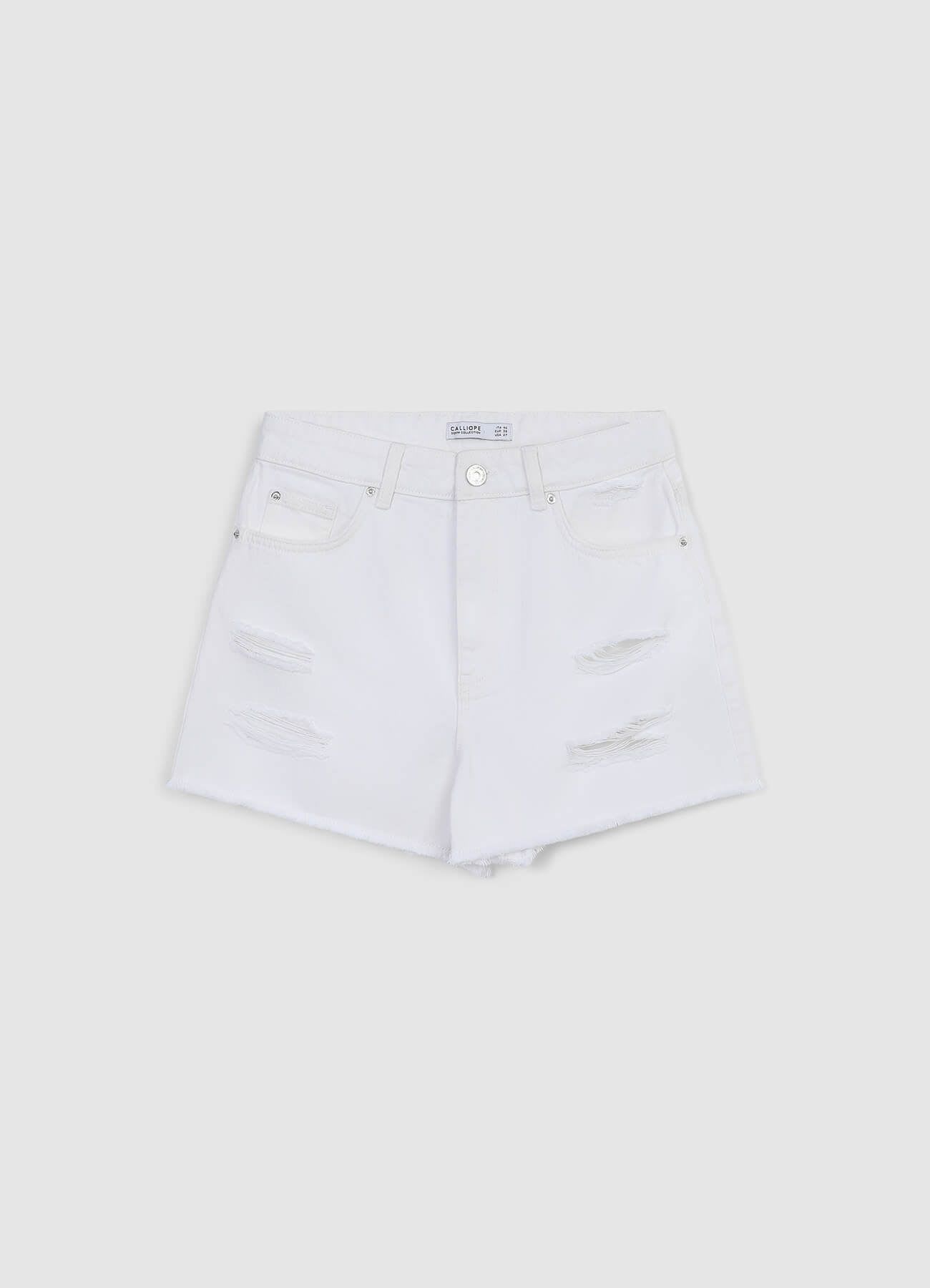 Pantaloncini mom con strappi