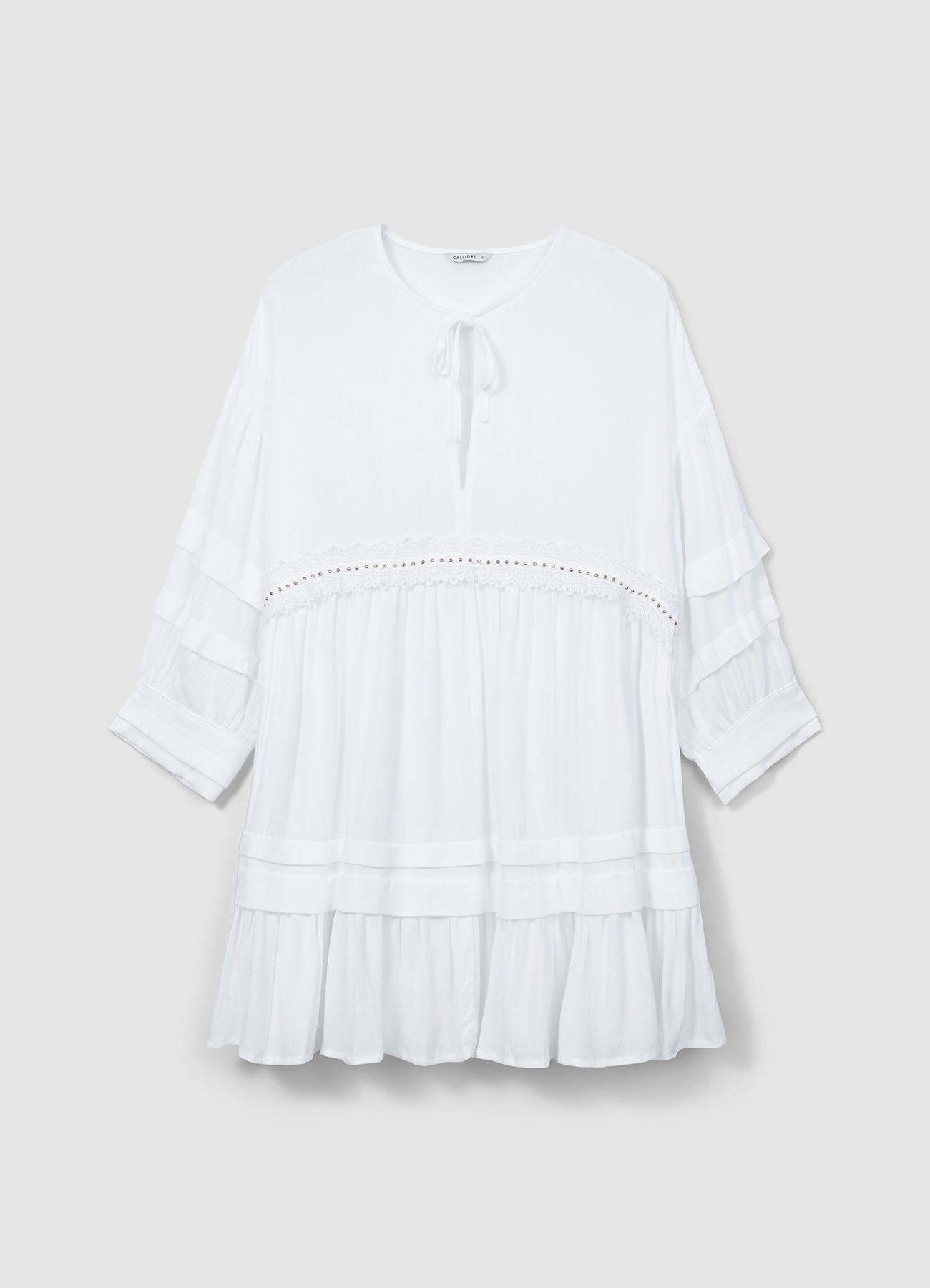 Vestito inserti macramè