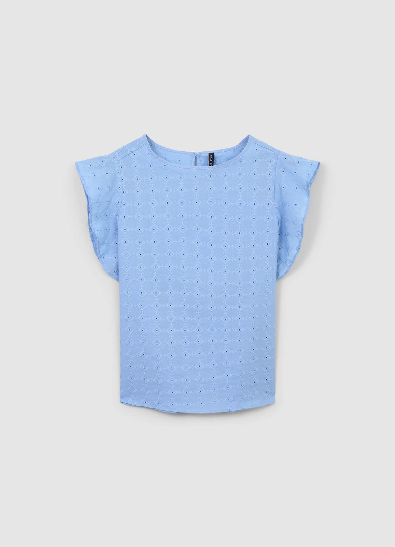 Blusa sangallo con rouches