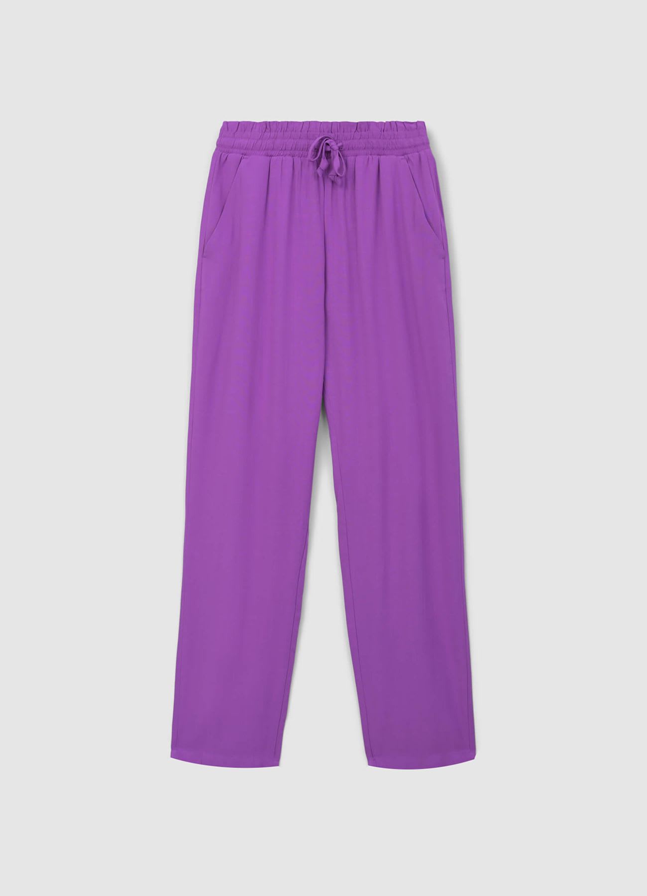 Pantalone lungo tinta unita