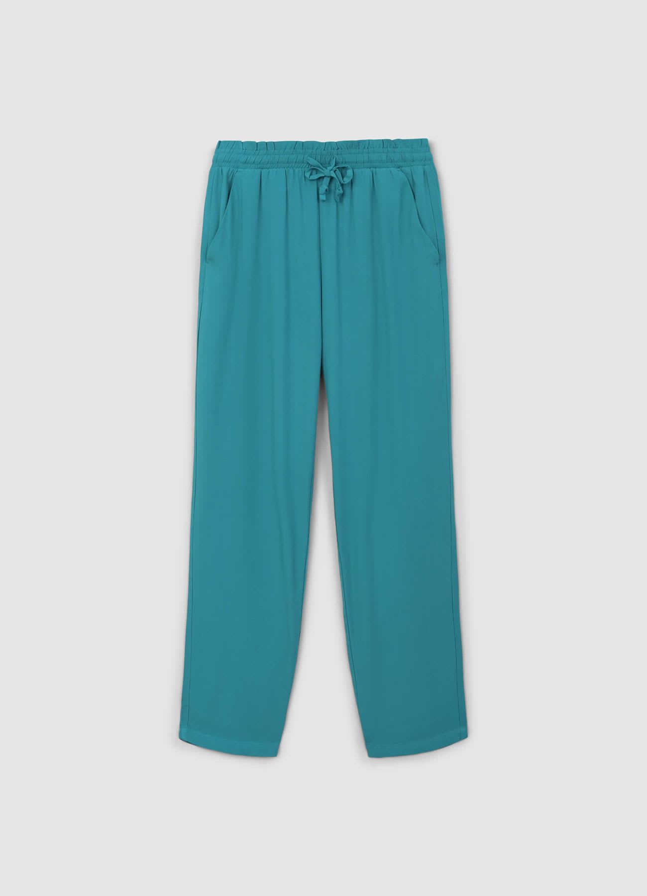 Pantalone lungo tinta unita