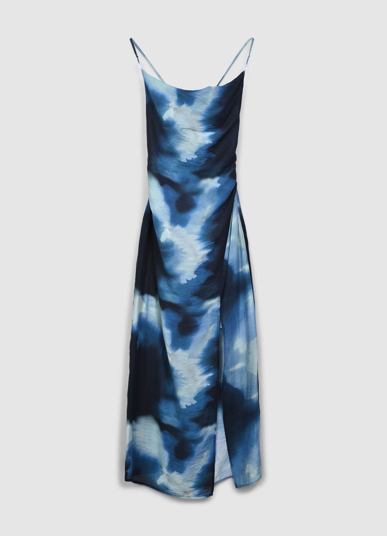 Vestito lungo sciallato fantasia sfumata