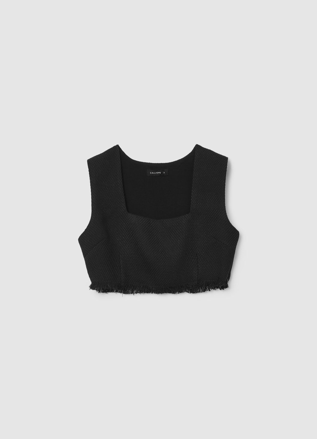 Top crop scollo squadrato