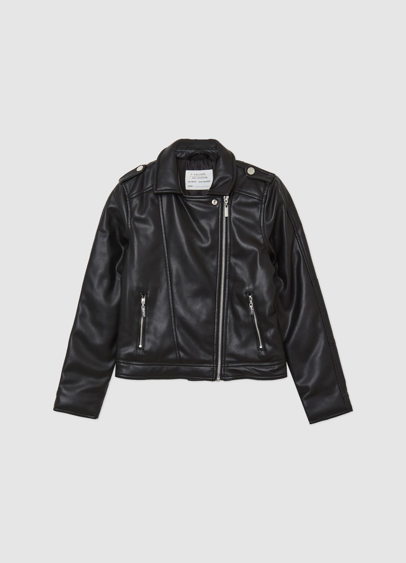 Giubbotto biker similpelle