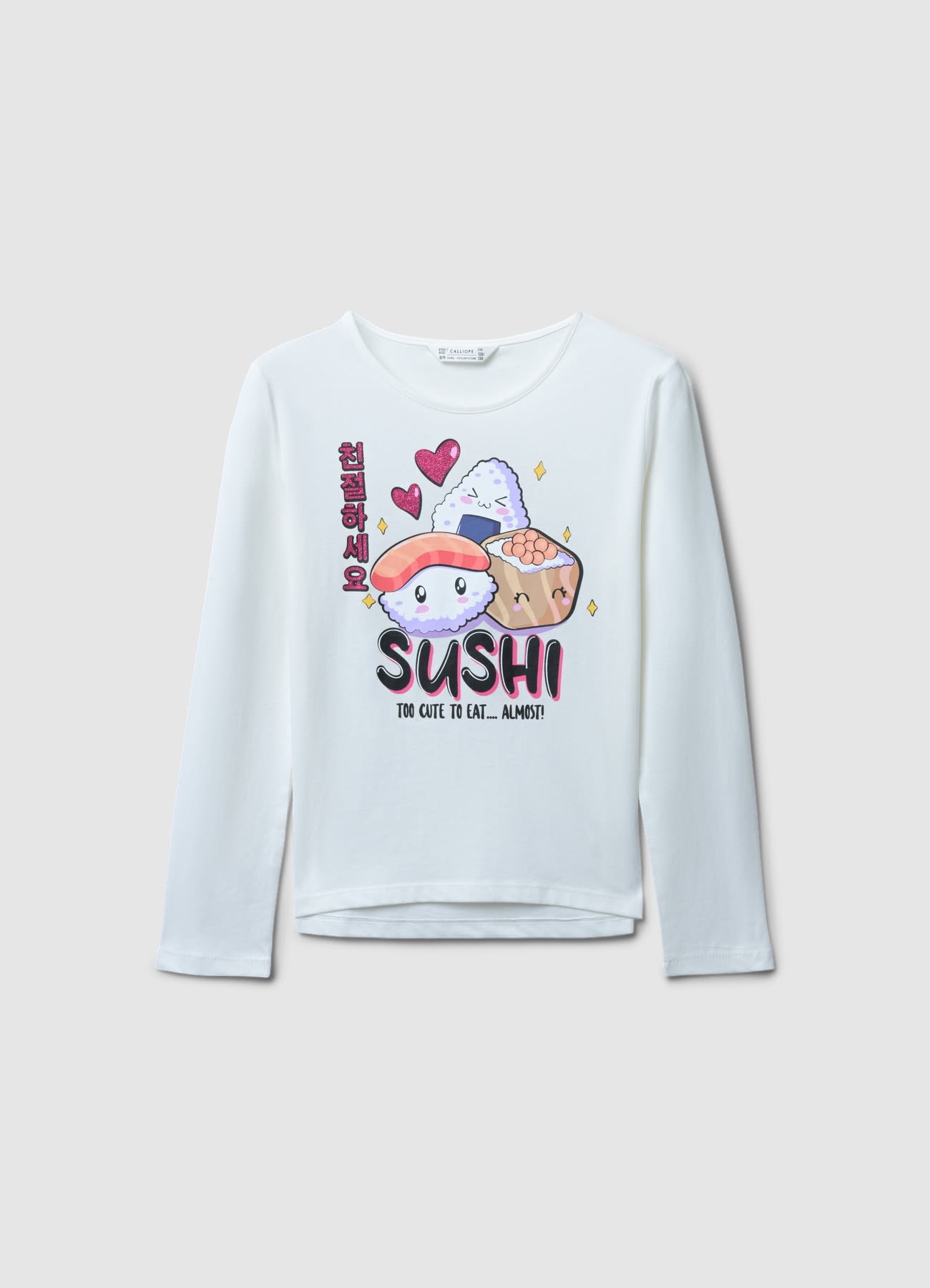 T-shirt a maniche lunghe con stampa