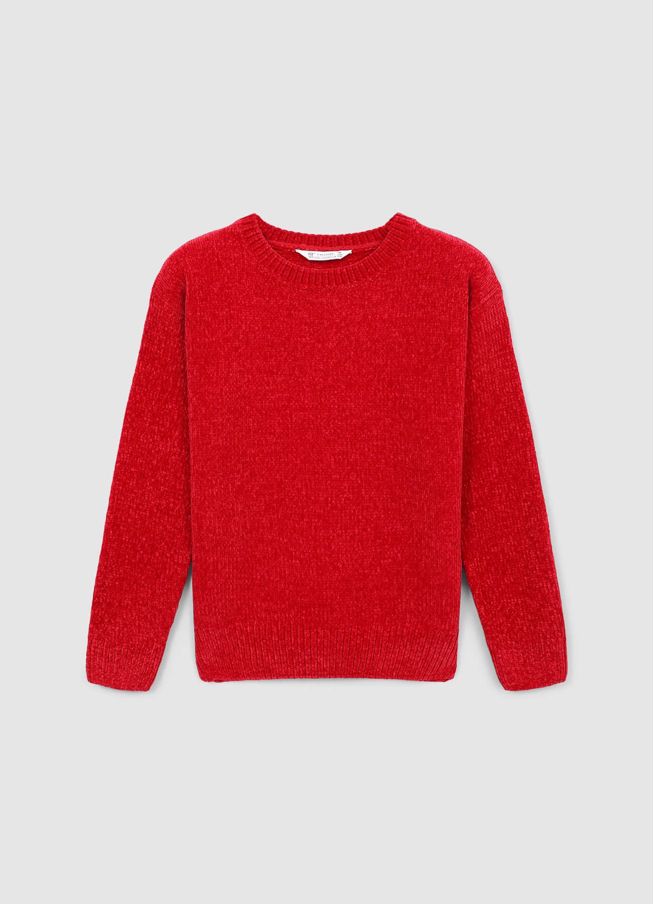 Maglia girocollo in ciniglia