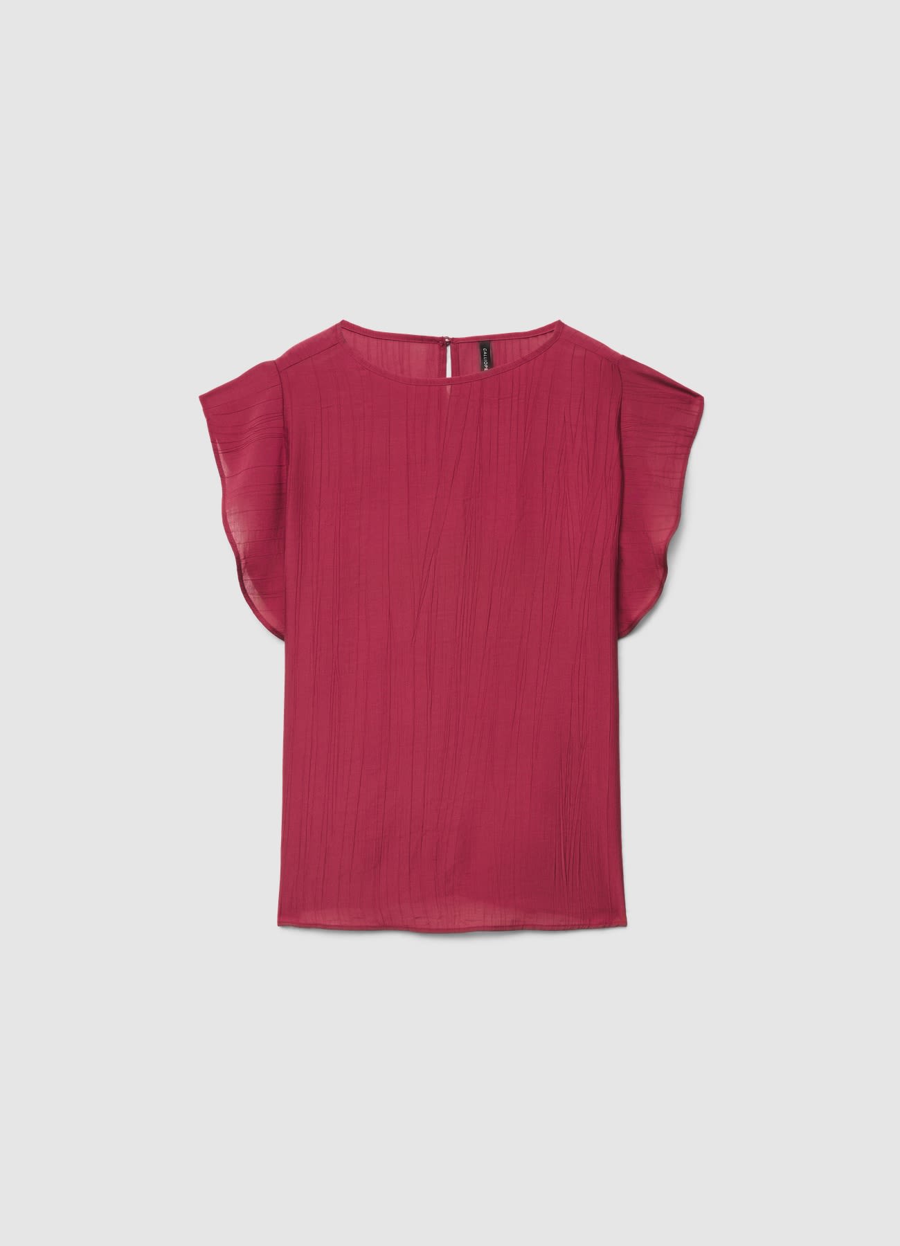 Blusa con maniche a volant