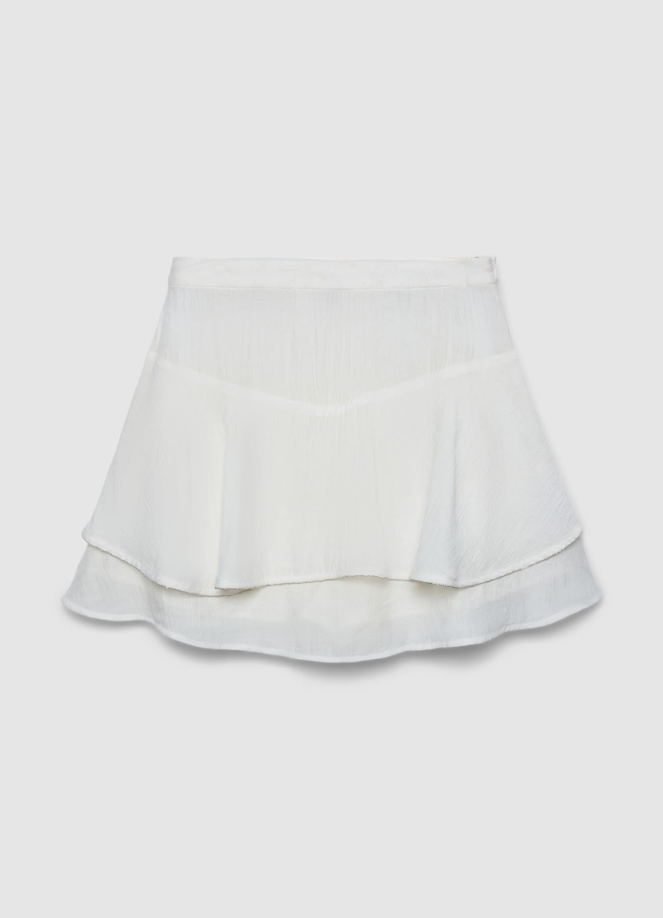Gonna-pantalone a balze con passamaneria