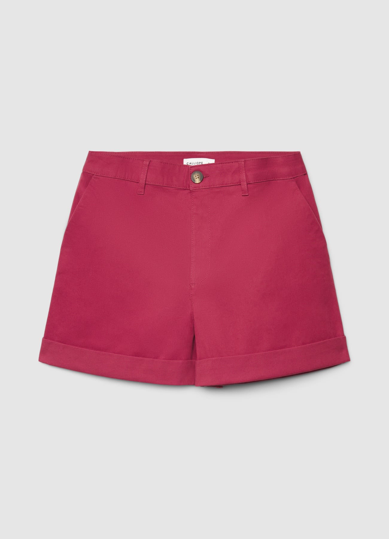 Shorts chino con risvolto