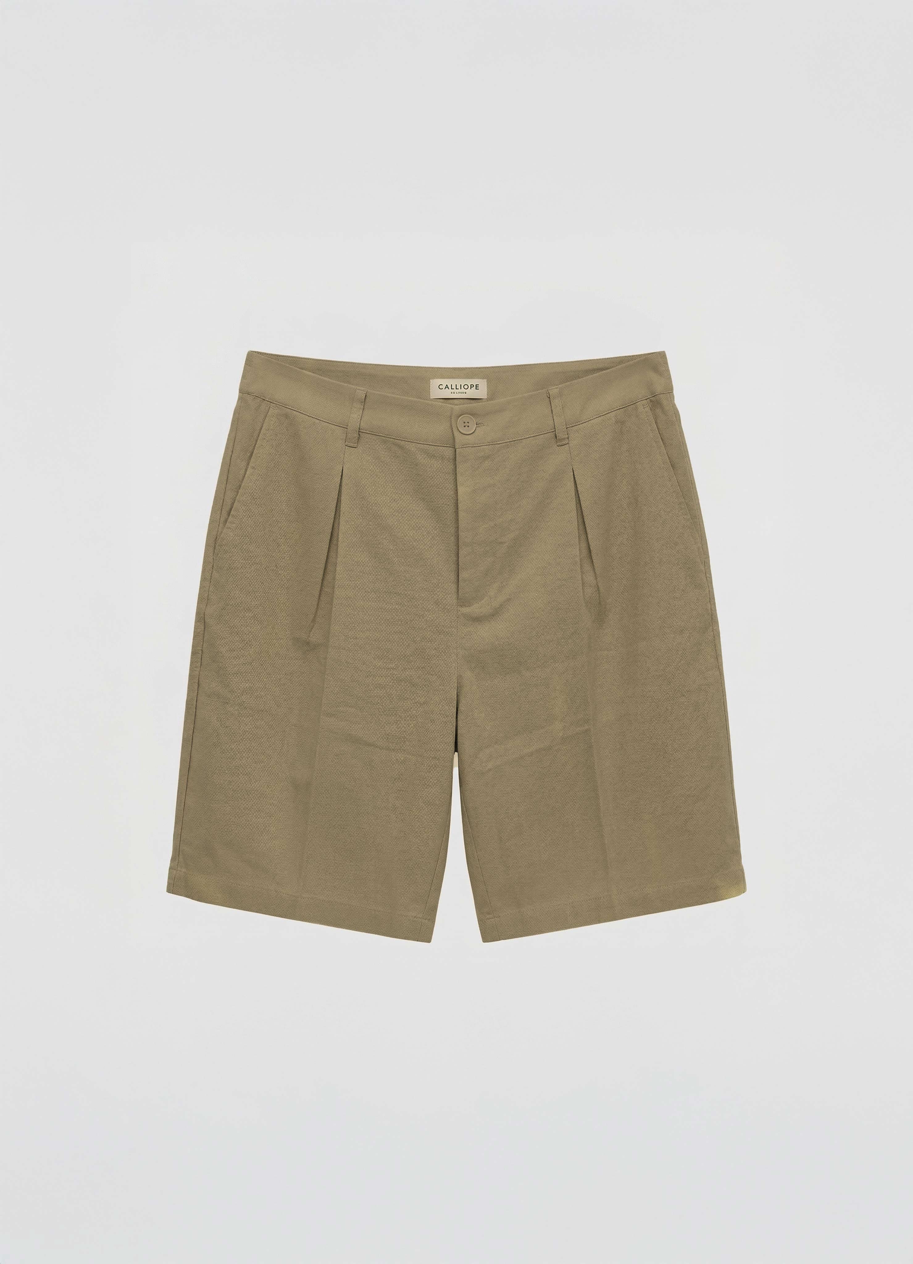 Pantaloncini bermuda misto lino