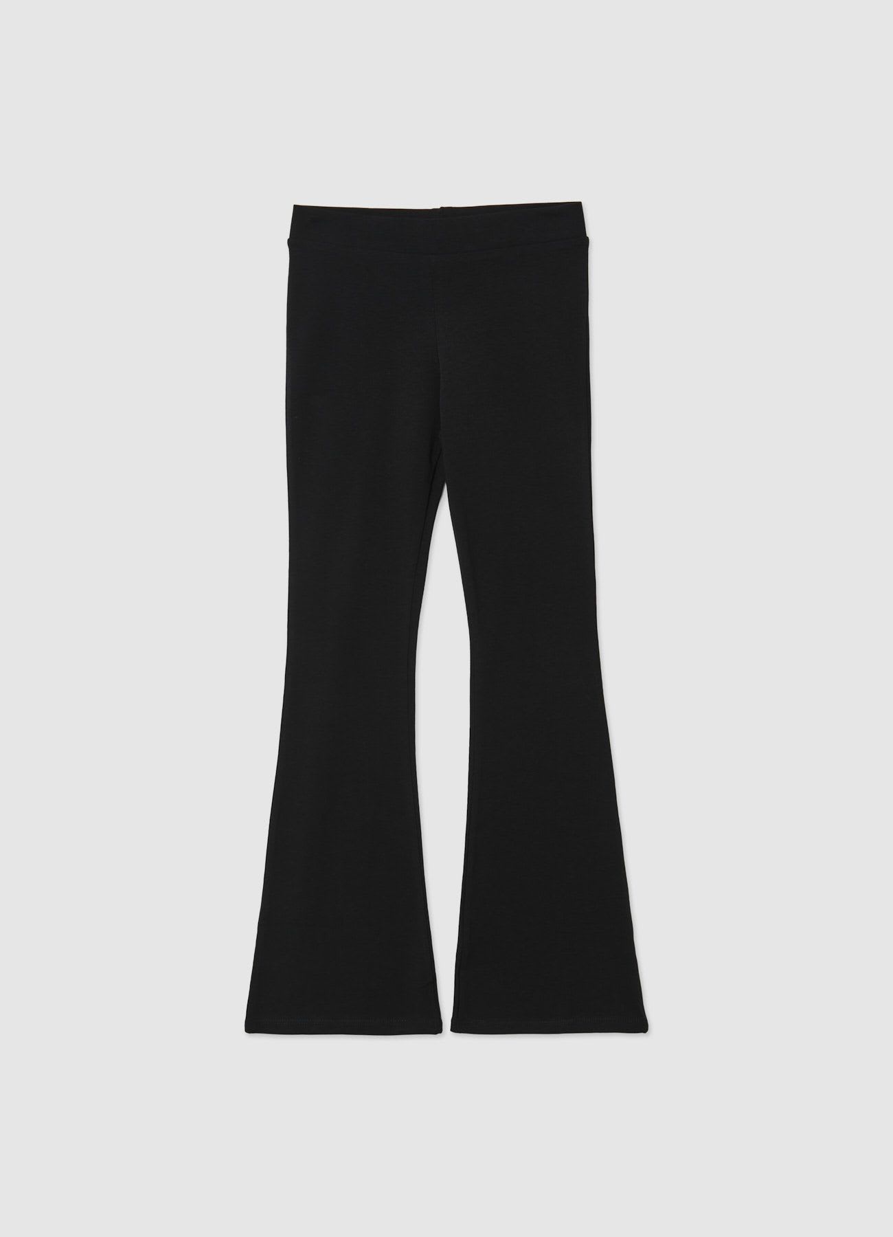 Leggings a zampa con elastico in vita
