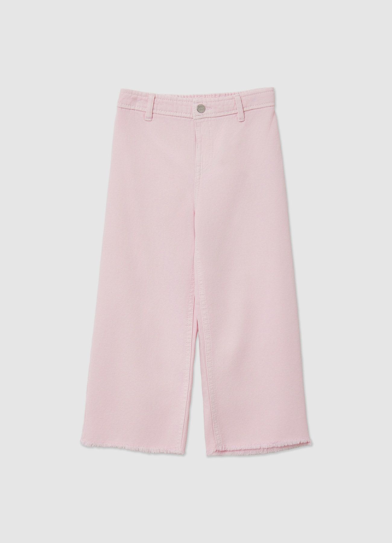 Pantaloni wide leg con orlo a vivo