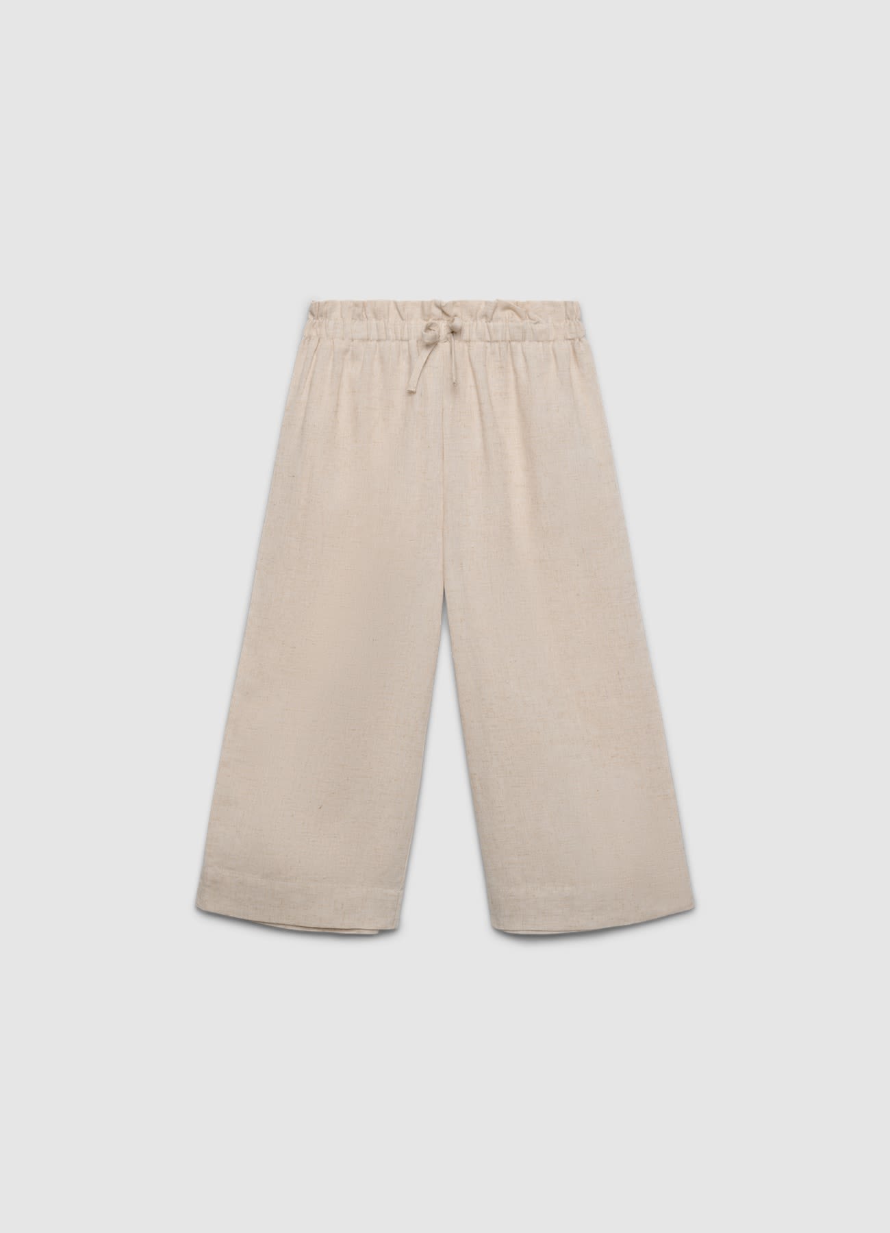 Pantaloni cropped con coulisse