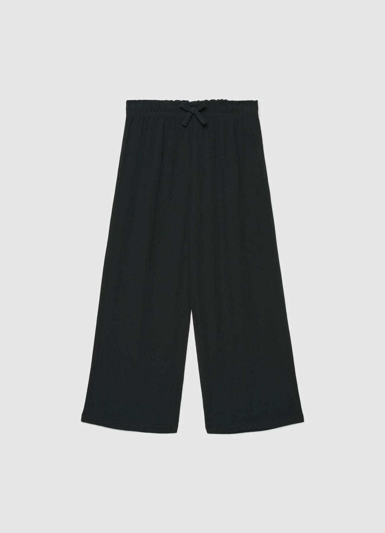 Pantaloni lunghi crop con coulisse