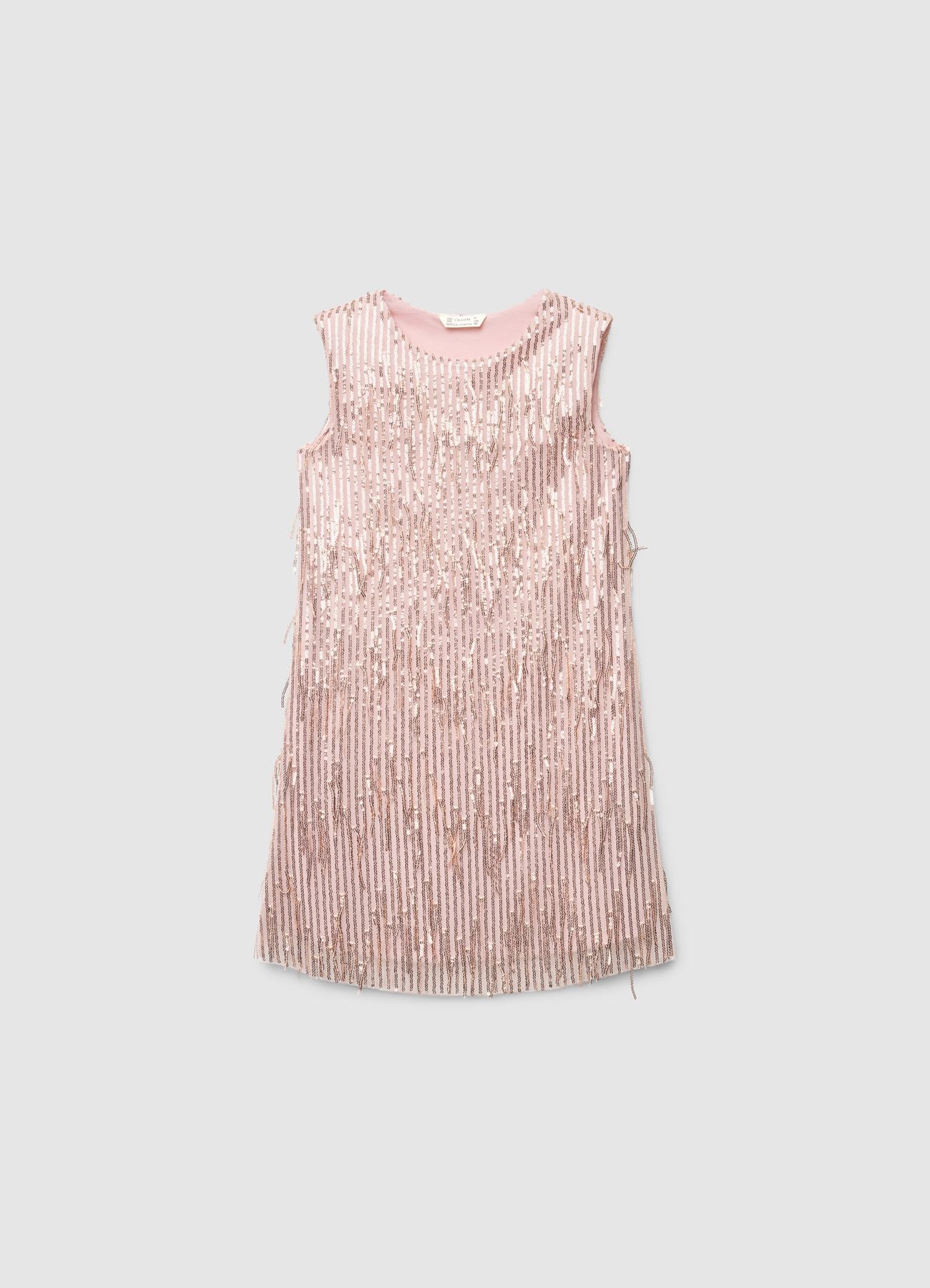 Abito con paillettes e frange