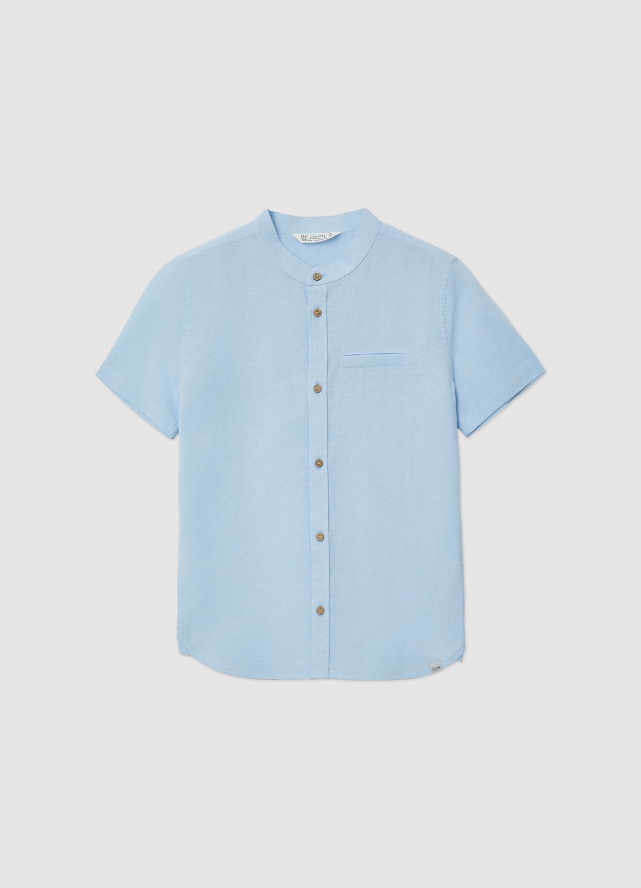 Camicia con collo coreano