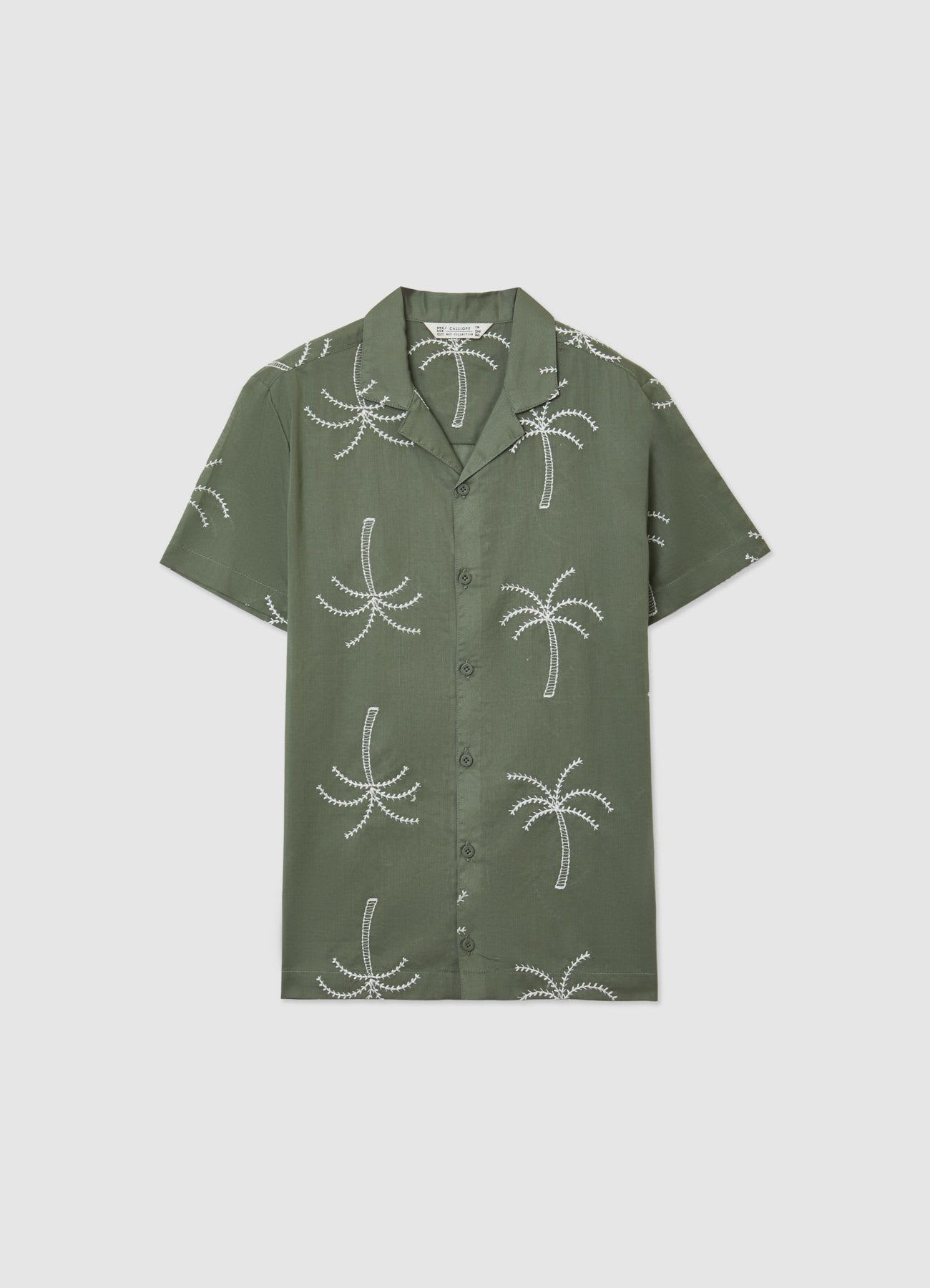Camicia con stampa palme