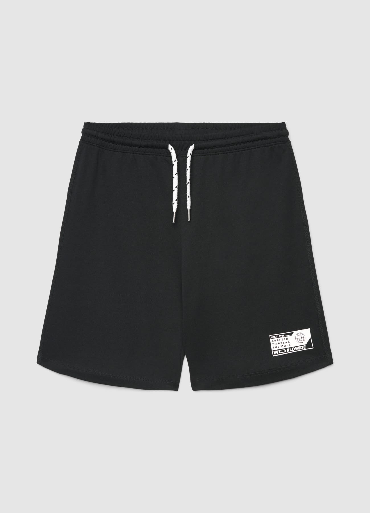 Pantaloncini ginnici over con coulisse e stampa