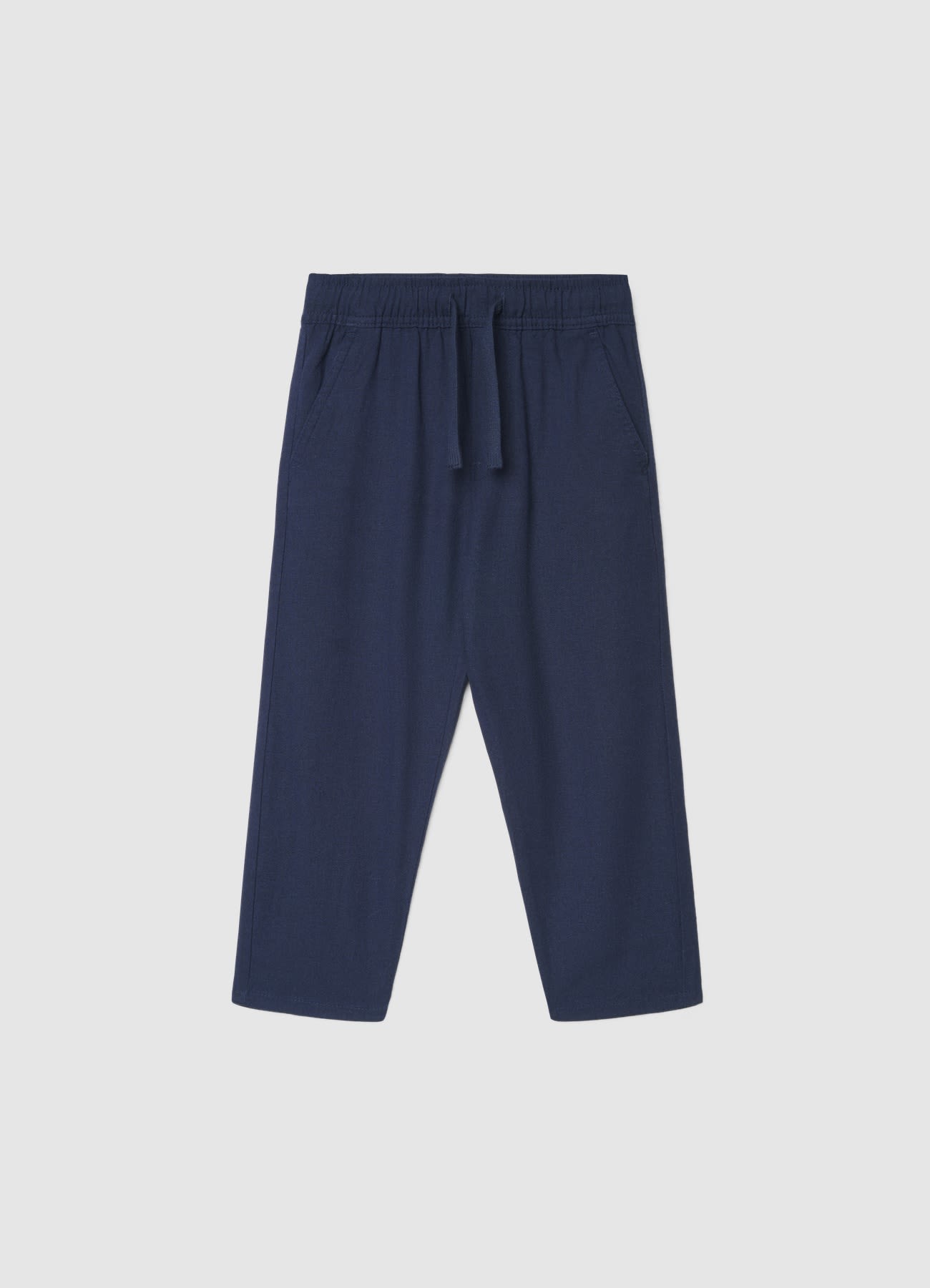 Pantaloni chino jogger misto lino