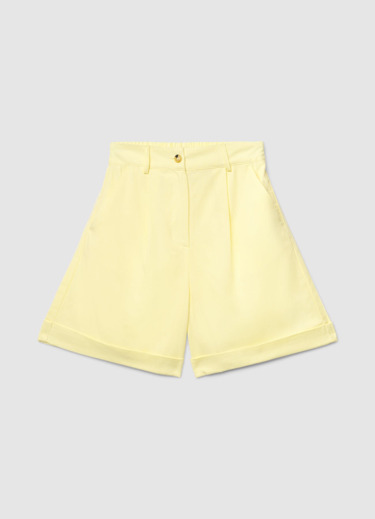 Shorts bermuda misto lino con pinces