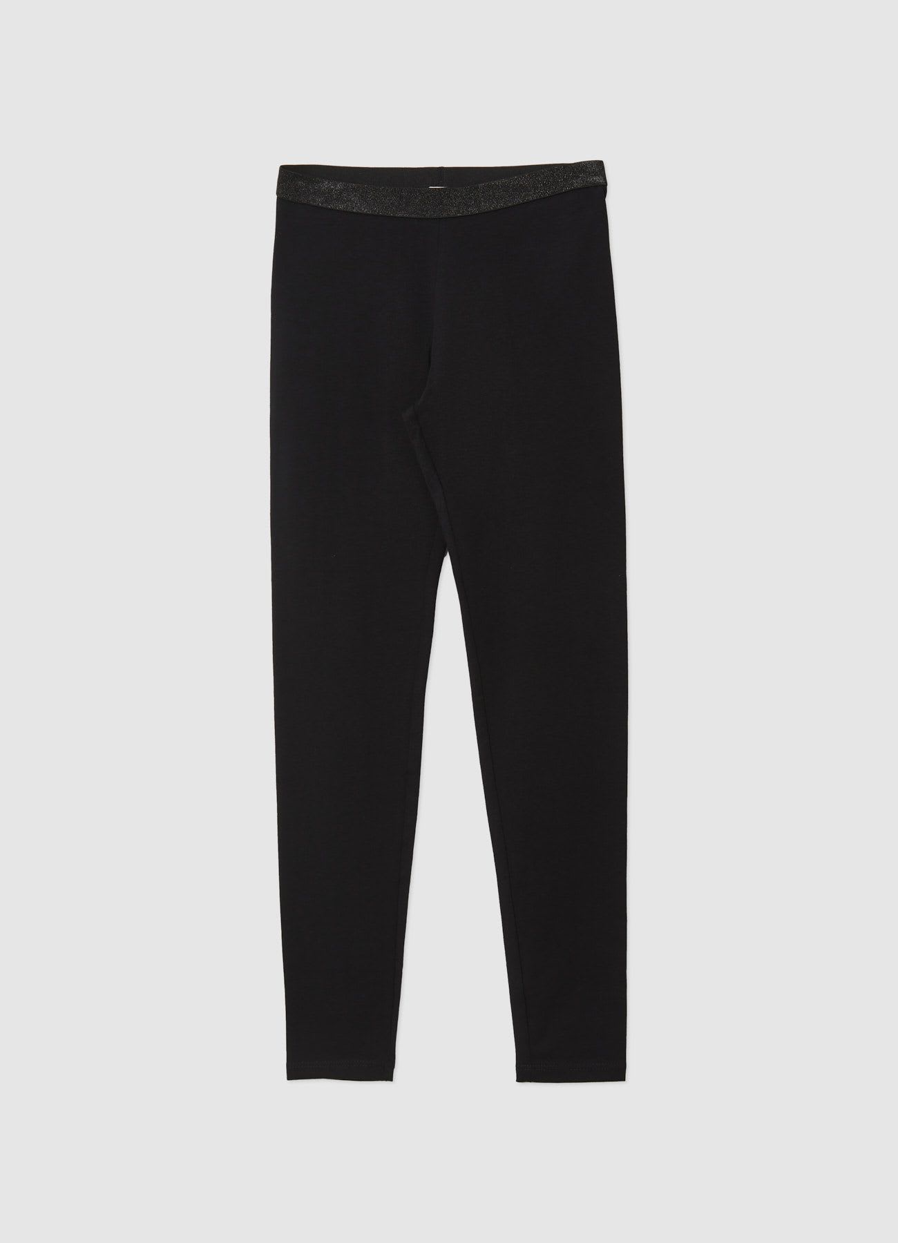 Leggings con elastico glitter
