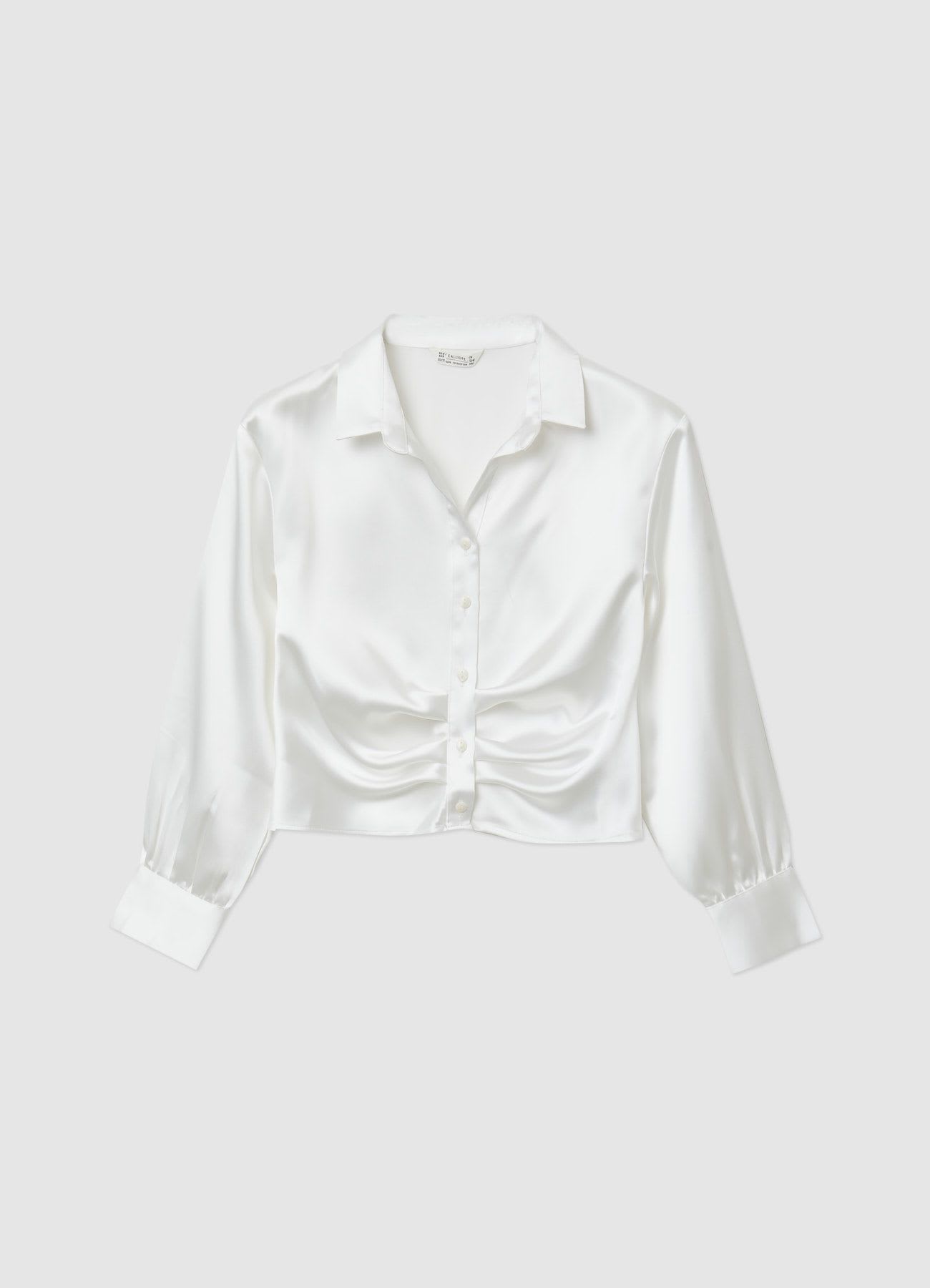 Camicia con arriccio frontale