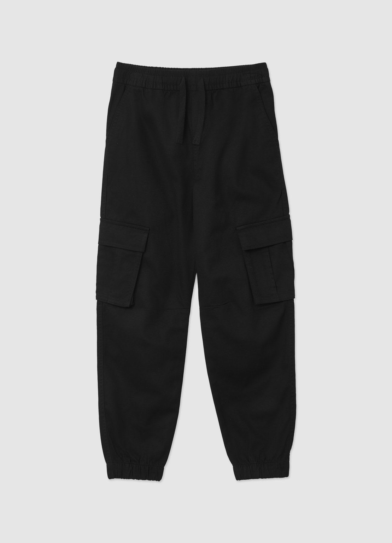 Pantaloni cargo jogger con elastico in vita