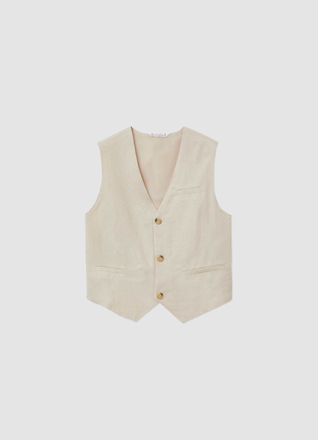 Gilet con scollo a V e bottoni