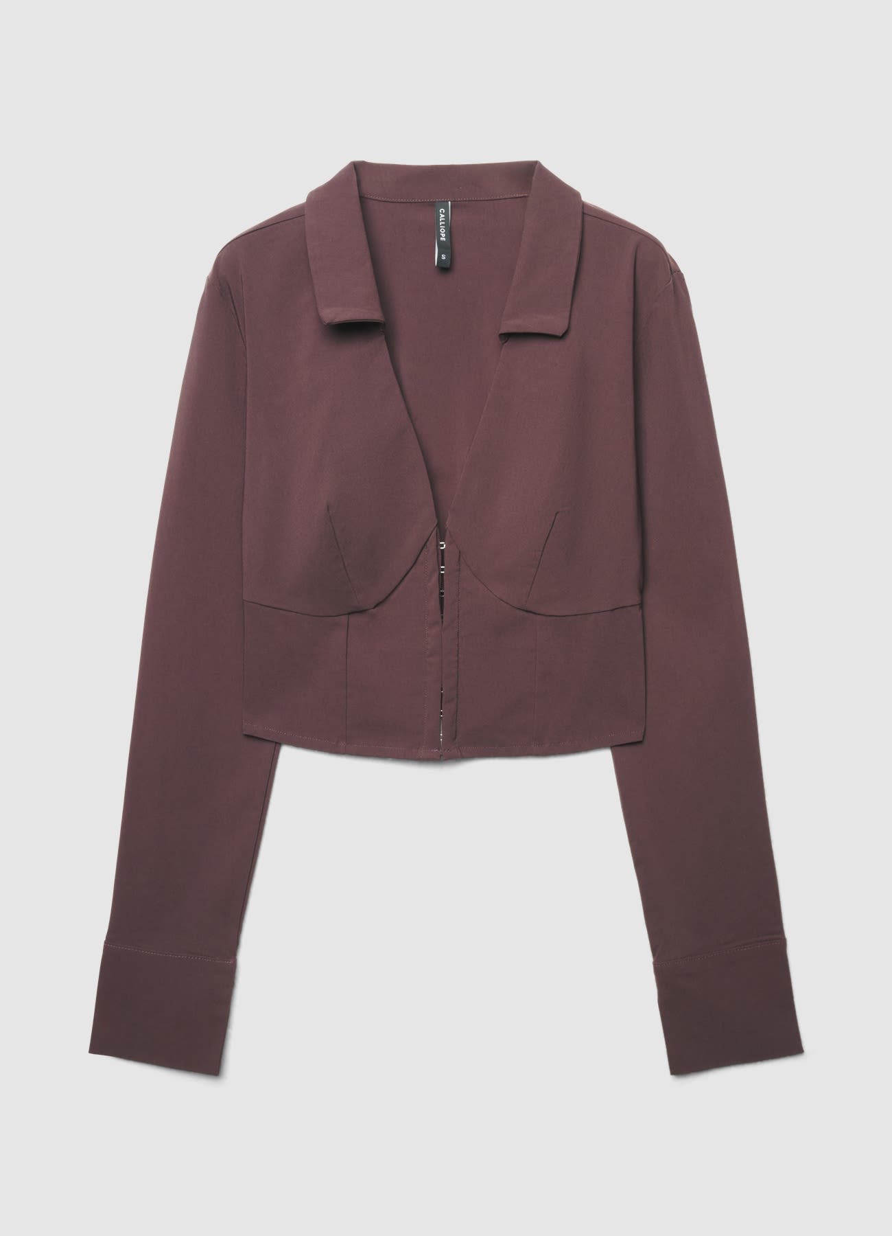 Camicia bustino chiusura a ganci
