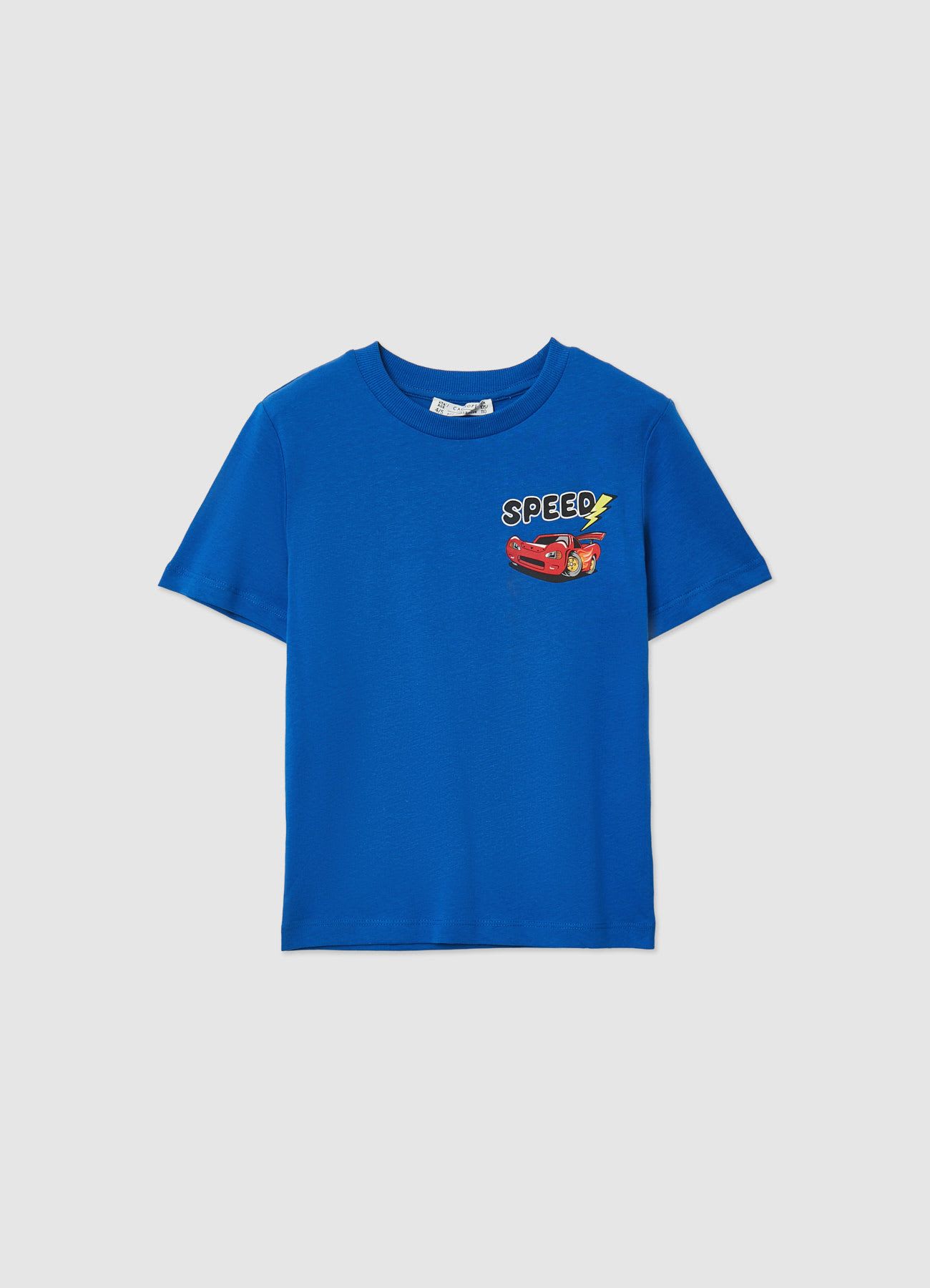 T-shirt con stampa auto da corsa