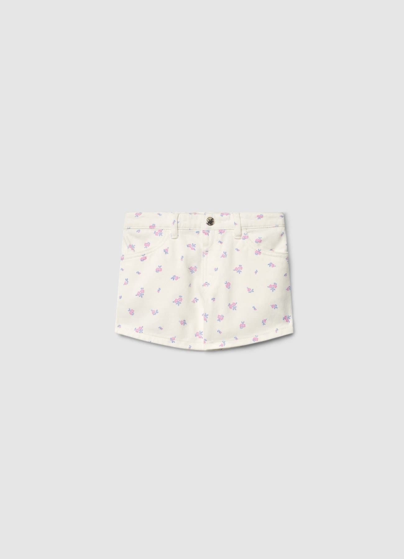 Shorts mom con stampa floreale