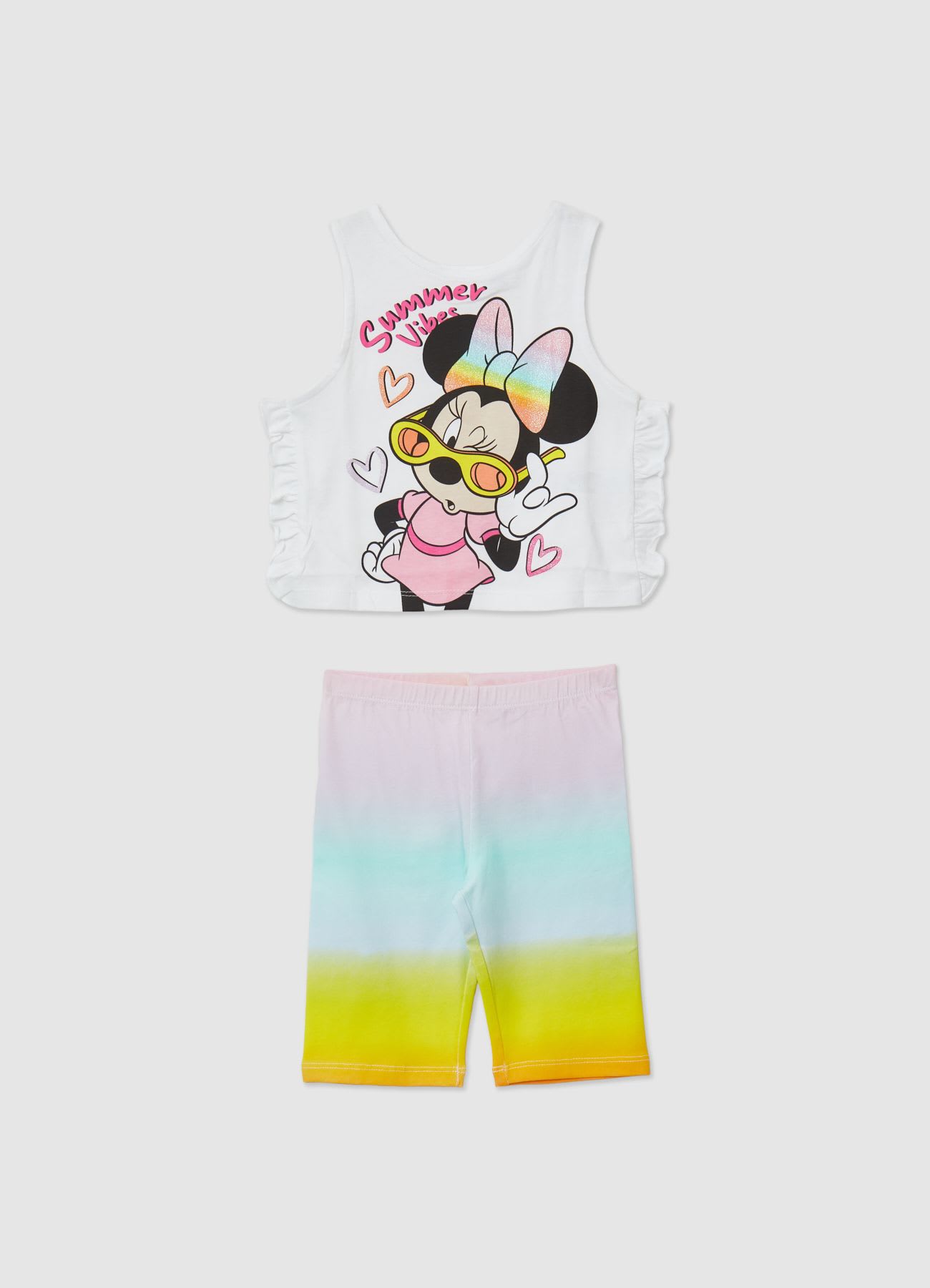 Set canotta e leggings con stampa Minnie