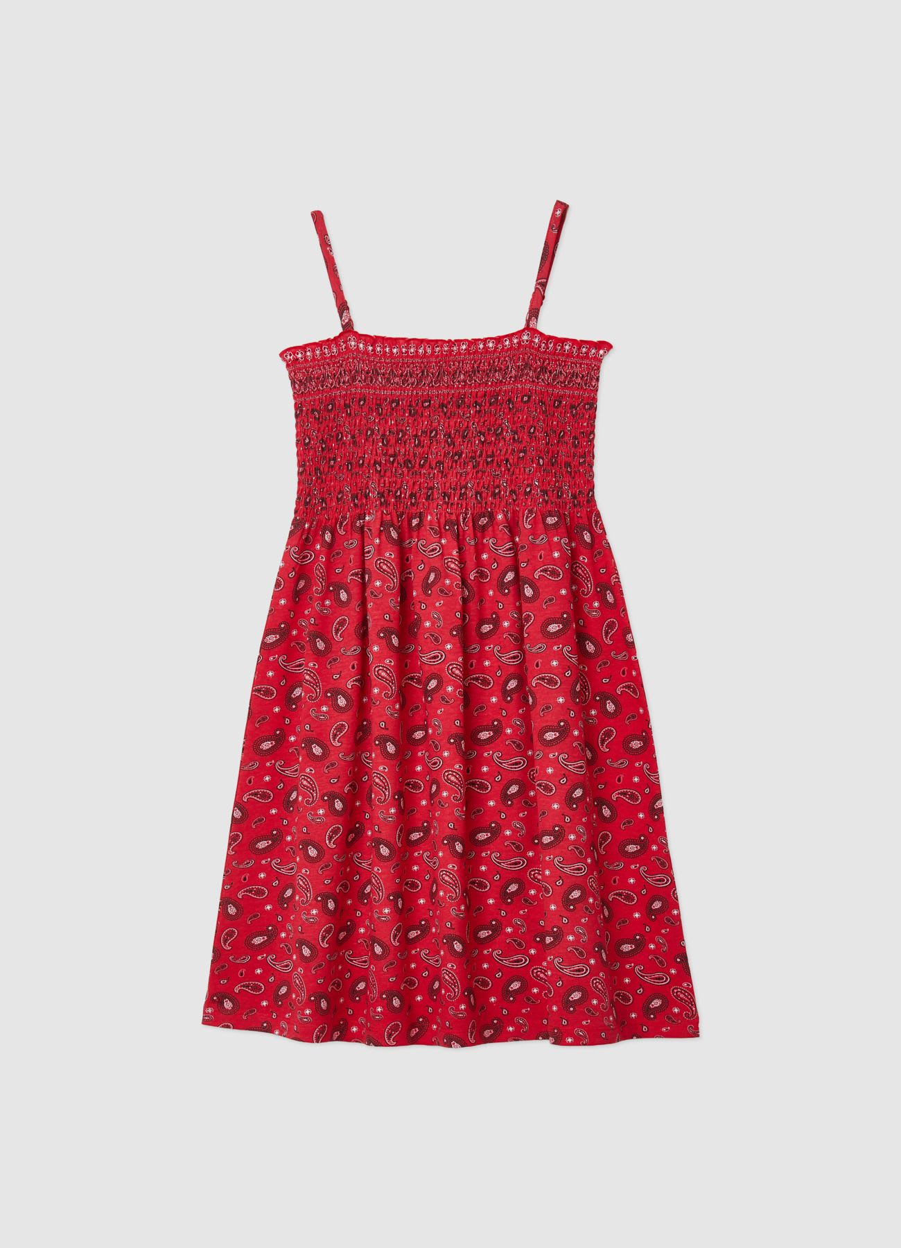 Vestito con spalline sottili e stampa bandana