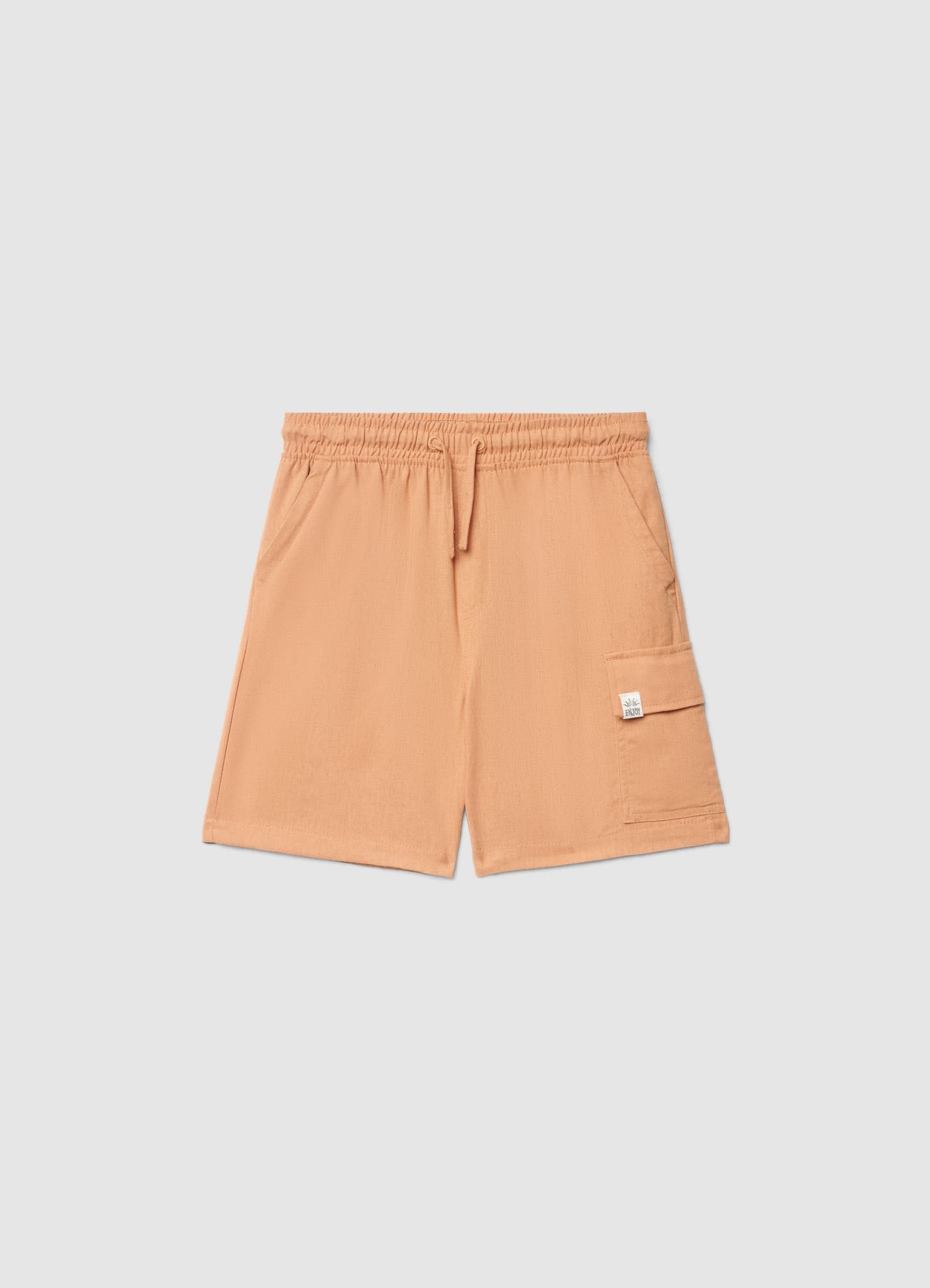 Pantaloncini cargo misto lino