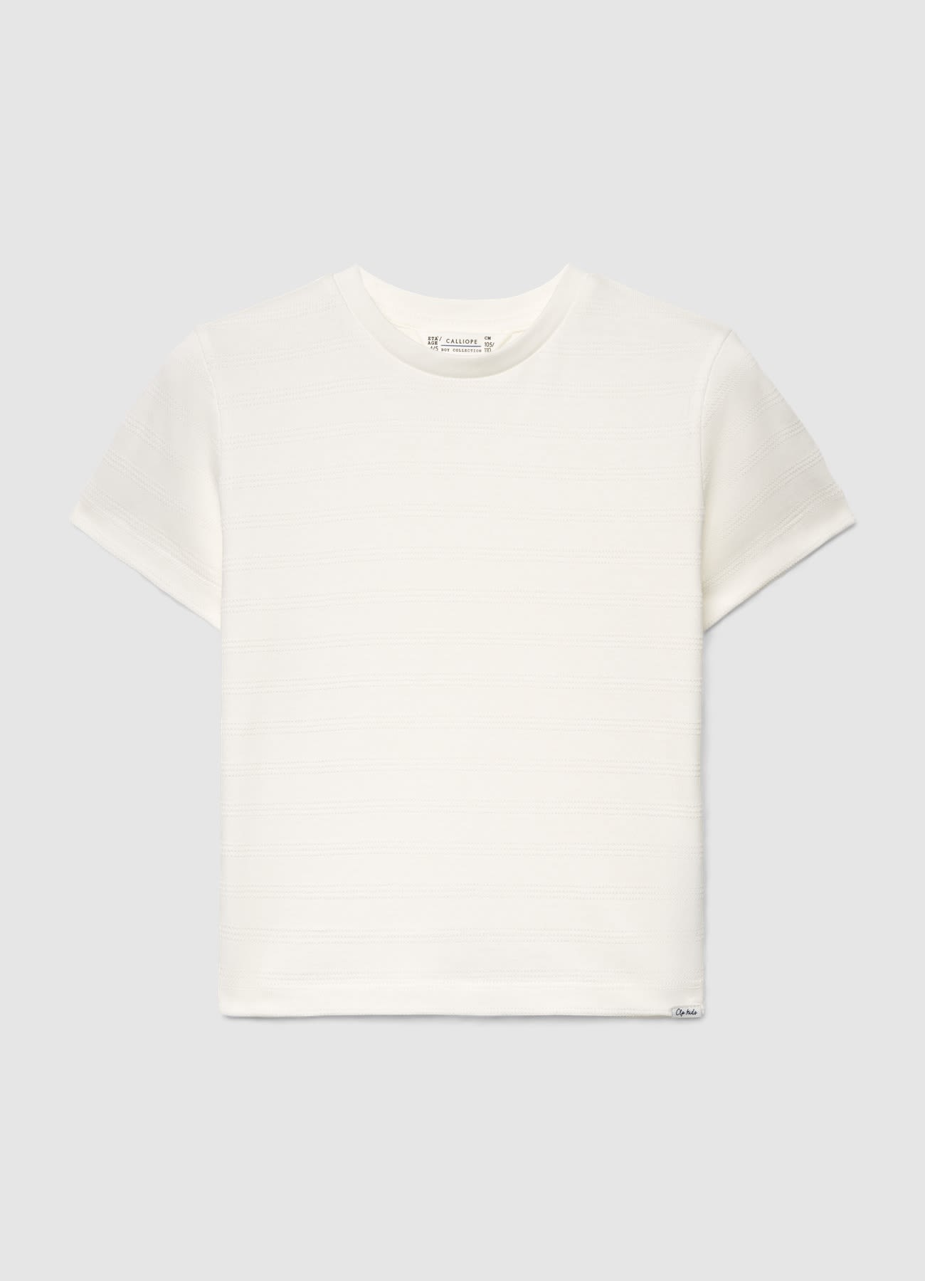 T-shirt a righe tono su tono